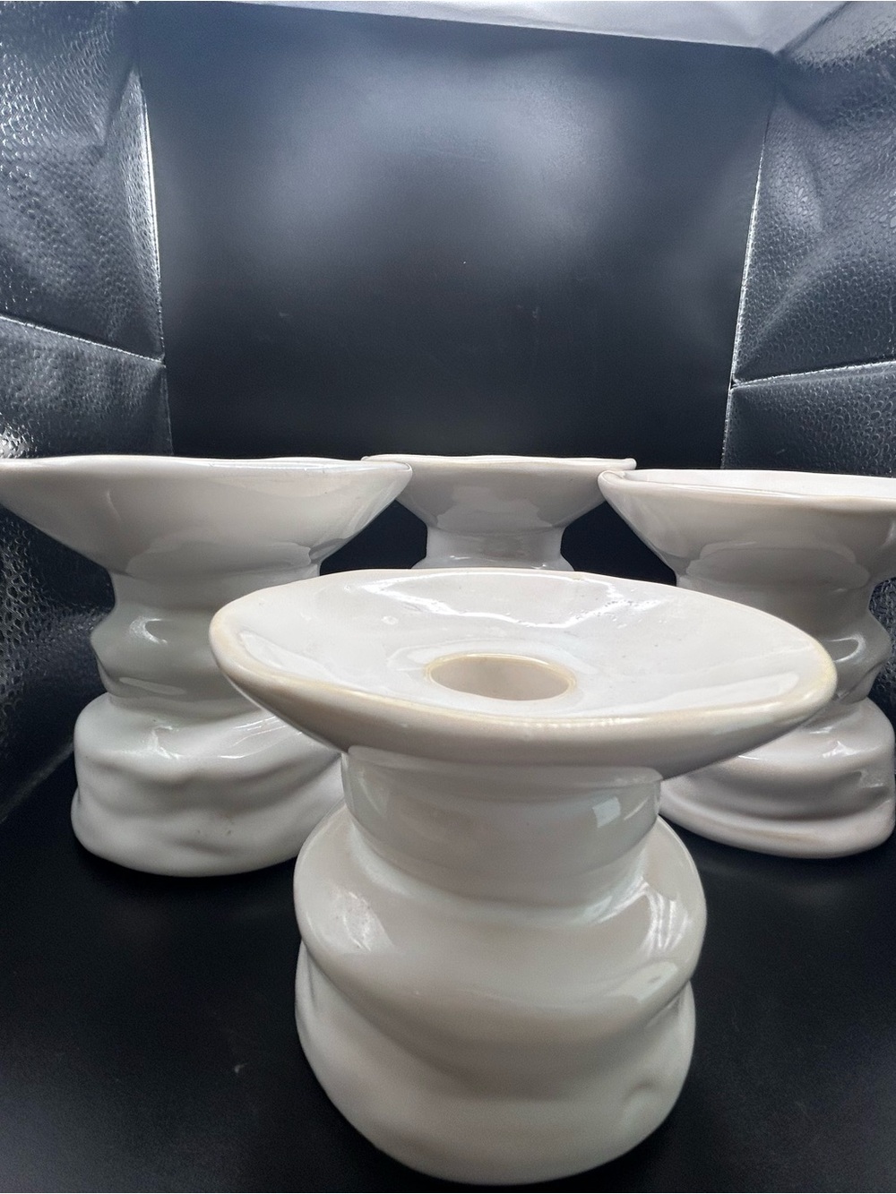Hobby lobby Set Of 4 Candle Holders Taper Pillar Disc.